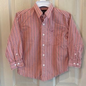 Claiborne EUC collared shirt boys size 4 long sleeved/striped.  EUC.